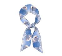 WZYCWB Écharpe à motif lapin blanc 119,1 x 7,9 cm. Convient pour les déplacements, les rendez-vous et les loisirs