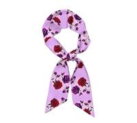 WZYCWB Écharpe à motif roses rouges et violettes - 119,1 x 7,9 cm - Convient pour les déplacements, les rendez-vous et les loisirs