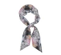 WZYCWB Écharpe en soie imprimée plantes monochromes 119,1 x 7,9 cm, châle léger, doux et chaud