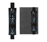 WZYCWB Eerie Éléphant Imprimé Grande Capacité PVC Pen Holder + Creative Diary Pen Bag Set avec Bande Élastique Antidérapant Design