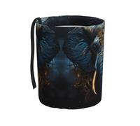 WZYCWB Eerie Poubelle de voiture à suspendre en forme d'éléphant, convient pour SUV, camion et voiture, comme boîte de rangement pliable pour voiture, accessoires pratiques et pratiques