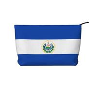 WZYCWB El Salvador Trousse à maquillage en velours côtelé pour femme avec fermeture éclair, convient pour les voyages et le rangement quotidien, les cosmétiques