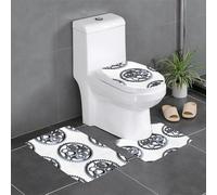 WZYCWB Ensemble de tapis imprimé Metal Gear - Tapis de protection antidérapant pour salle de bain à domicile, séchage rapide et facile à nettoyer