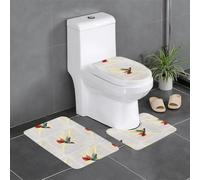 WZYCWB Ensemble de tapis lumineux imprimé colibri - Tapis de protection antidérapant pour salle de bain à domicile, séchage rapide et facile à nettoyer