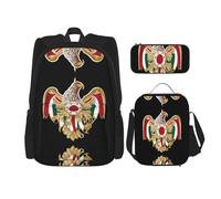 WZYCWB Ensemble sac à dos Mountain Eagle Campus Life (3 pièces) - Cartable + trousse + sac à déjeuner, répond à tous les besoins quotidiens des étudiants