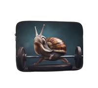 WZYCWB Escargots d'haltérophilie 12 pouces Housse pour ordinateur portable compatible avec les ordinateurs portables 10-17 pouces Un accessoire léger, portable et élégant.