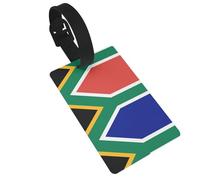 WZYCWB Étiquettes à bagages motif drapeau de l'Afrique du Sud - Accessoires de voyage en avion, sac à dos et étiquettes de bagage