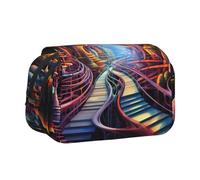 WZYCWB Fantastique trousse à crayons portable à motif de route souterraine, idéale pour organiser les stylos au bureau ou ranger des pinceaux de maquillage