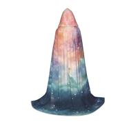 WZYCWB Fantasy Paradise Space S Cape à capuche imprimée pour jeunes, parfaite pour les magiciens et les costumes de jeu de rôle (S-L)