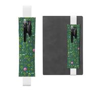 WZYCWB Fleurs et plantes Pochettes à crayons, porte-stylos en PVC et porte-stylos avec bandes élastiques et marque-pages sont le meilleur choix de cadeau.