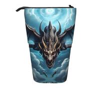 WZYCWB Flying Dragon Boîte de rangement rétractable pour stylos, pinceaux de maquillage ou sacs à monnaie avec cordon de serrage.