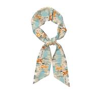 WZYCWB Foulard imprimé de nombreux lapins pour femme, foulard en soie tendance, convient comme foulard, écharpe, cravate ou accessoire de vêtements