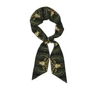 WZYCWB Foulard pour femme avec tête de cerf clair naturel, foulard en soie tendance, convient comme foulard, écharpe, cravate ou accessoire vestimentaire