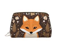 WZYCWB Funny Fox Trousse à maquillage en cuir avec motif renard - Parfait pour le transport ou l'organisation de la maison, Funny Fox, Taille unique