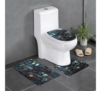 WZYCWB Future Robot Lot de 3 tapis de salle de bain, paillasson pour chambre à coucher, tapis de cuisine, baignoire et décoration d'intérieur