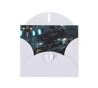 WZYCWB Future Robot Pearl Cartes de vacances en papier pour toutes les occasions, Noël, remerciement, mariage, anniversaire, Saint-Valentin