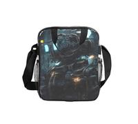 WZYCWB Future Robot Sac à bandoulière transparent avec fermeture éclair et bandoulière pour femme et homme