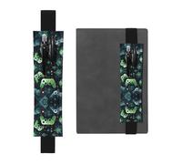 WZYCWB Gamepad Circuit Version Imprimé Grande Capacité PVC Pen Holder + Creative Diary Pen Bag Set avec Bande élastique Design Antidérapant