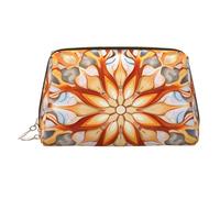 WZYCWB Gerbera Art Trousse à maquillage en cuir à motifs - Parfaite pour les bagages à main ou l'organisation à la maison, Collecte de motifs abstraits, Taille unique