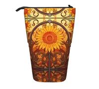 WZYCWB Gerbera Porte-stylo rétractable avec imprimé ondulé pour dortoir ou bureau.