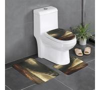 WZYCWB Gloomy Weather Lot de 3 tapis de salle de bain, paillasson pour chambre à coucher, tapis de cuisine, baignoire et décoration d'intérieur