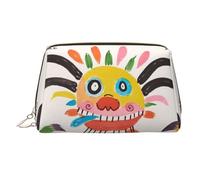 WZYCWB Graffiti Walls Trousse à maquillage en cuir à motifs - Parfaite pour les bagages à main ou l'organisation de la maison, Graffiti Monster, Taille unique
