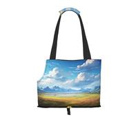 WZYCWB Grand sac à bandoulière pour animal domestique imprimé - Léger et respirant - Petit sac à bandoulière pour animal domestique