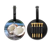 WZYCWB Grand sac de rangement pour tee de golf imprimé spécial noix de coco - Design portable avec boucle de suspension, Noir , Taille unique, Valise