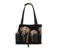 WZYCWB Grand sac de voyage léger éléphant pour chats et sac à bandoulière respirant pour petit chien pour un transport facile