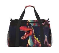 WZYCWB Grand sac de voyage portable pour le week-end, le fitness, le yoga, le fitness et d'autres scénarios, Dinosaure à grande bouche, Taille unique