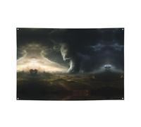 WZYCWB Grande bannière de fête imprimée tornade, 119,4 x 180,3 cm, parfaite pour les anniversaires, les vacances, les remises de diplôme et les anniversaires.
