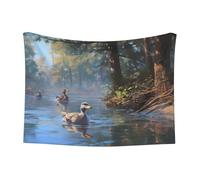 WZYCWB Grande couverture imprimée Canards colverts pour animaux de compagnie - Convient pour les niches pour animaux de compagnie/panier pour chien/chat