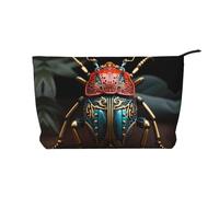 WZYCWB Grande trousse de maquillage de voyage imprimée épaulards, parfaite pour les voyages d'affaires et les vacances., Coléoptère coloré, Taille unique