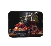 WZYCWB Grapes and Wine Housse pour ordinateur portable 17" compatible avec les ordinateurs portables de 10 à 17". Un accessoire léger, portable et élégant.