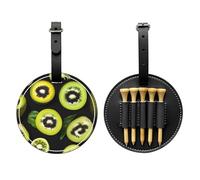 WZYCWB Green Kiwi Sac de rangement pour tee de golf imprimé spécial - Design portable avec boucle de suspension, Noir , Taille unique, Valise