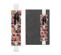 WZYCWB Habillez une belle trousse à crayons en forme de vache, des porte-stylos en PVC et des porte-stylos avec des bandes élastiques et des marque-pages sont les meilleurs choix de cadeau.