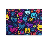 WZYCWB happily Tapis de sol en flanelle à motifs - 203,2 x 147,3 cm, super doux
