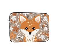 WZYCWB Happy Fox Housse imprimée pour ordinateur portable de 10 à 17", parfaite pour les affaires, le bureau, l'école ou l'université.