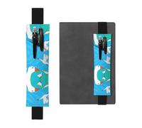 WZYCWB Happy White Goose - Porte-stylo en PVC - Grande capacité - Avec bande élastique antidérapante