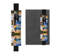 WZYCWB Hawaii Hot Air Balloon Imprimé Grande Capacité PVC Pen Holder + Creative Diary Pen Bag Set avec élastique Design Antidérapant