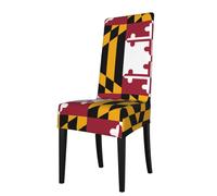 WZYCWB Housse de chaise décorative et de protection en tissu extensible amovible et lavable Motif drapeau de l'État du Maryland