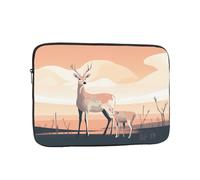 WZYCWB Housse pour ordinateur portable 13" imprimée cerf Sika debout pour ordinateurs portables de 10 à 17", parfaite pour une utilisation professionnelle et de loisirs.