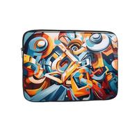 WZYCWB Housse pour ordinateur portable de 10 à 17 pouces avec motif graffiti mural, parfaite pour les affaires, le bureau, l'école ou l'université.
