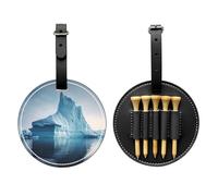 WZYCWB Icebergs Sac de rangement pour tee de golf avec imprimé spécial - Design portable avec boucle de suspension, Noir , Taille unique, Valise