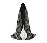 WZYCWB Illustration Dream Petite cape à capuche imprimée, costume de fête de vacances, accessoire de fête de carnaval, tailles S/M/L