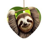 WZYCWB Joli pendentif en céramique en forme de cœur, parfait pour décorer votre arbre de Noël pour les fêtes d'hiver