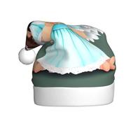 WZYCWB Joli petit ange adulte chapeau de Noël unisexe Père Noël Noël Halloween fête vacances adulte peluche chapeau de Noël