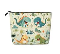 WZYCWB Joli petit sac à maquillage à motif dinosaure pour bébé, sac de voyage multifonctionnel, rangement pour les nécessités quotidiennes