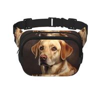 WZYCWB Joli sac banane de sport labrador, sac à bandoulière tendance et tendance, petit sac de voyage léger
