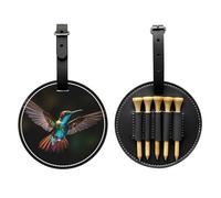 WZYCWB Joli sac de rangement pour tee de golf imprimé colibri - Design portable avec boucle de suspension
